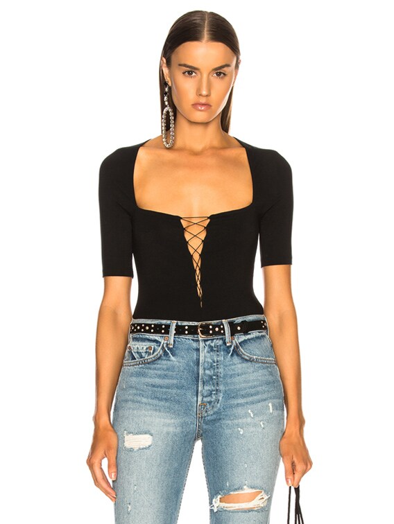 criss cross bodysuit