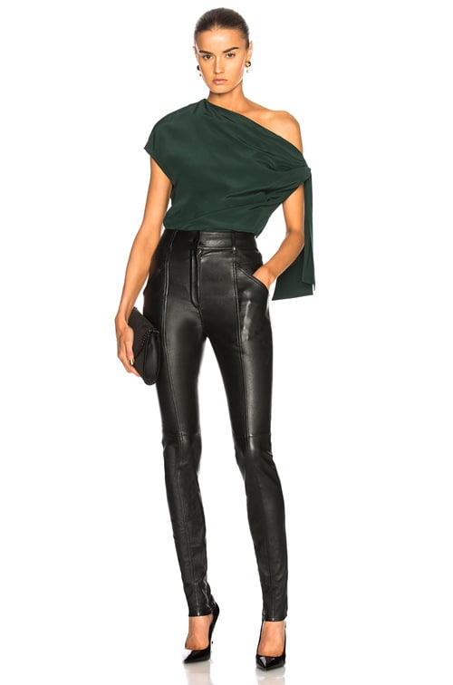 素晴らしい価格 Tibi FWRD | Juniper in Top Tie Asymmetrical カットソー(半袖+袖なし)