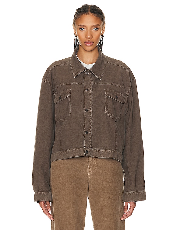 The Row Orson Jacket in Taupe FWRD