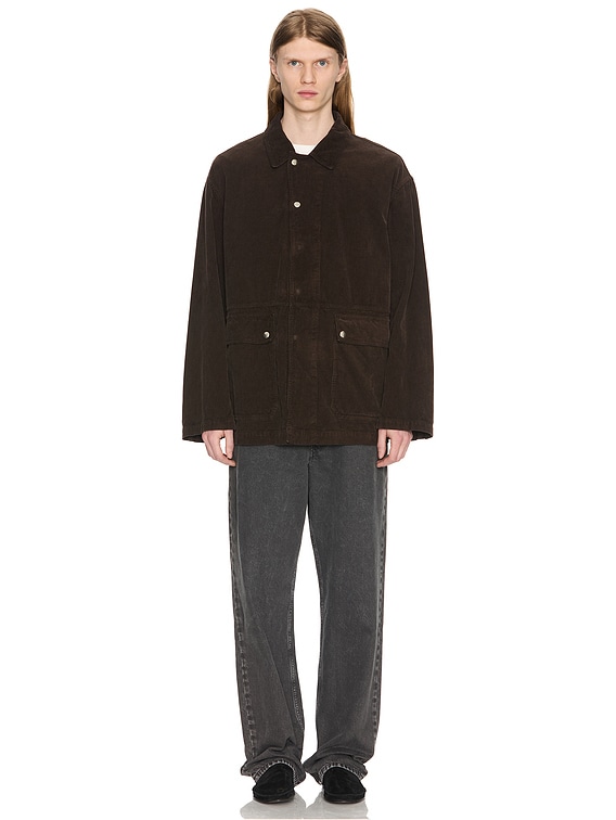 The Row Frank Jacket in Dark Coffee | FWRD
