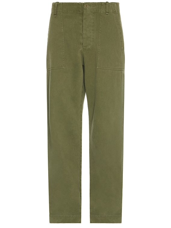 The Row Valerio Pant in Khaki Green | FWRD