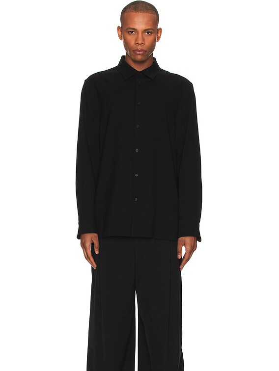 The Row Beto Shirt in Black | FWRD The Row Beto Shirt in Black | FWRD