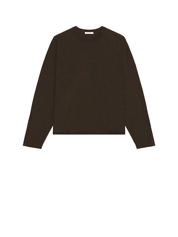 THE ROW ザロウ Jameson長袖カットソー The Row Jameson Long Sleeve Tee in Dark Coffee | FWRD