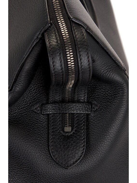 （セレブ御用達）The Row XL ジョージ ダッフルバッグ George XL leather-trimmed denim duffel bag in neutrals - The