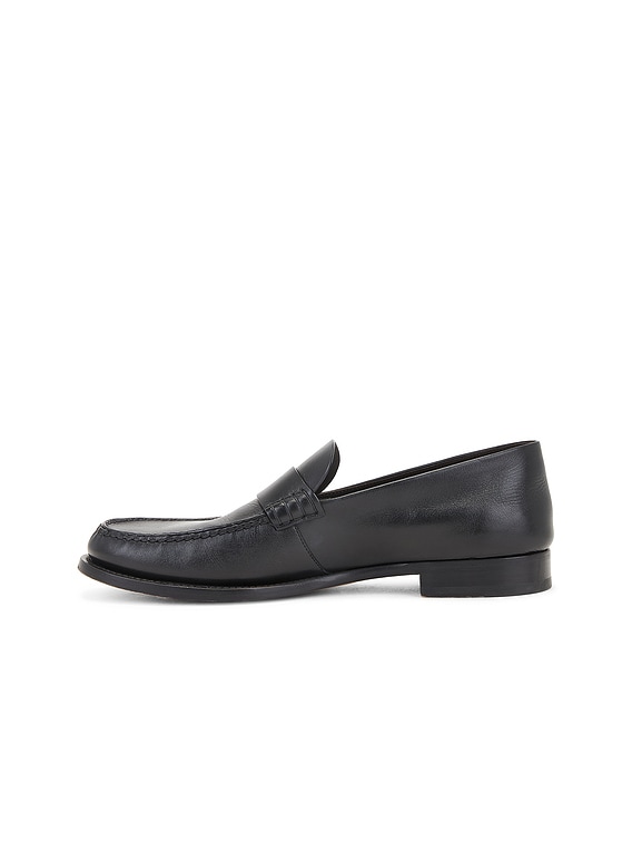The Row Novus Moccasin in Black | FWRD