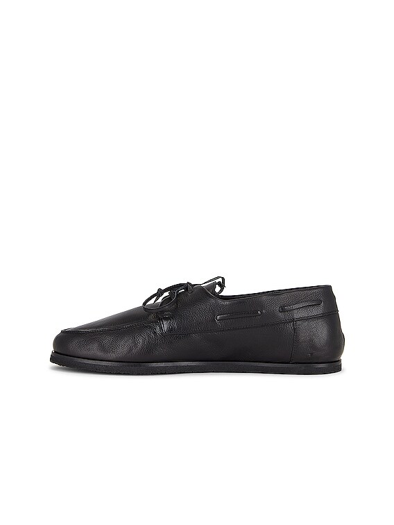 the row セーラーシューズ The Row Sailor Loafer in Black | FWRD