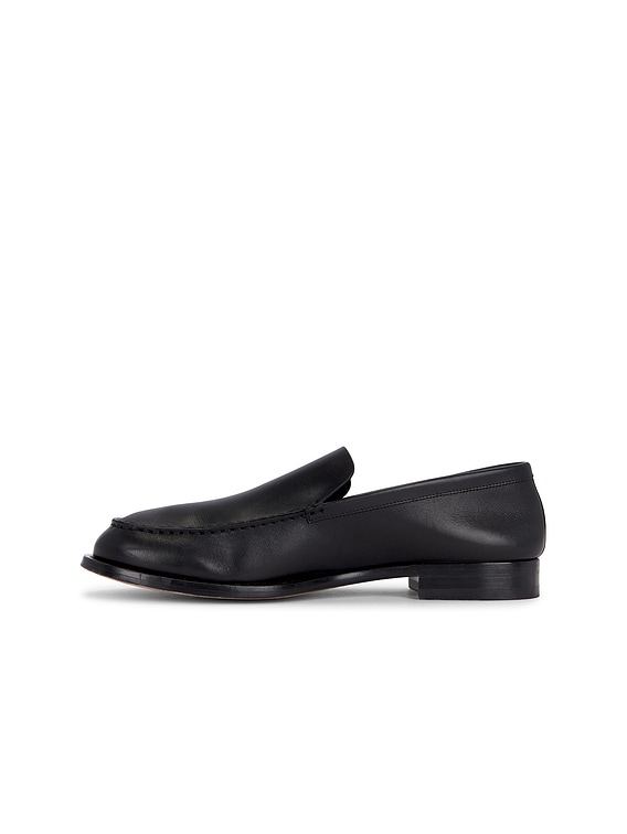 The Row Lars Loafers in Black | FWRD