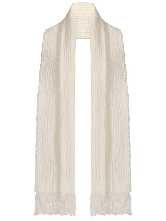 The Row Kastel Scarf in White | FWRD