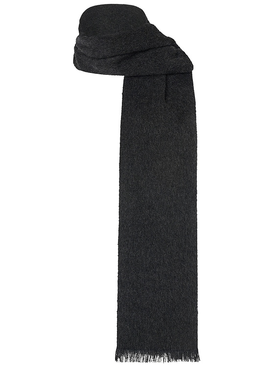 The Row Ingo Scarf in Charcoal | FWRD