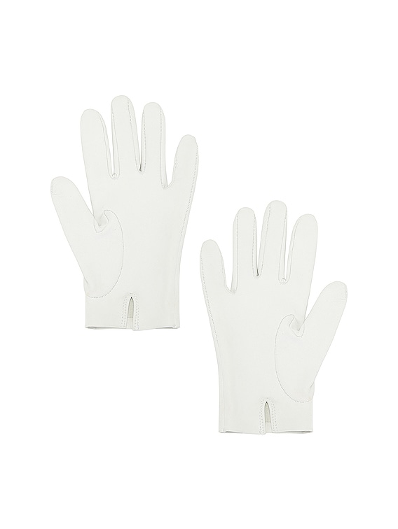 The Row Lorella Gloves in Off White FWRD