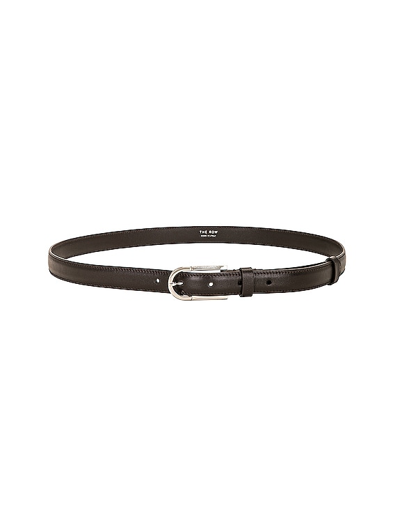 The Row Freya Belt in Dark Brown PLD FWRD