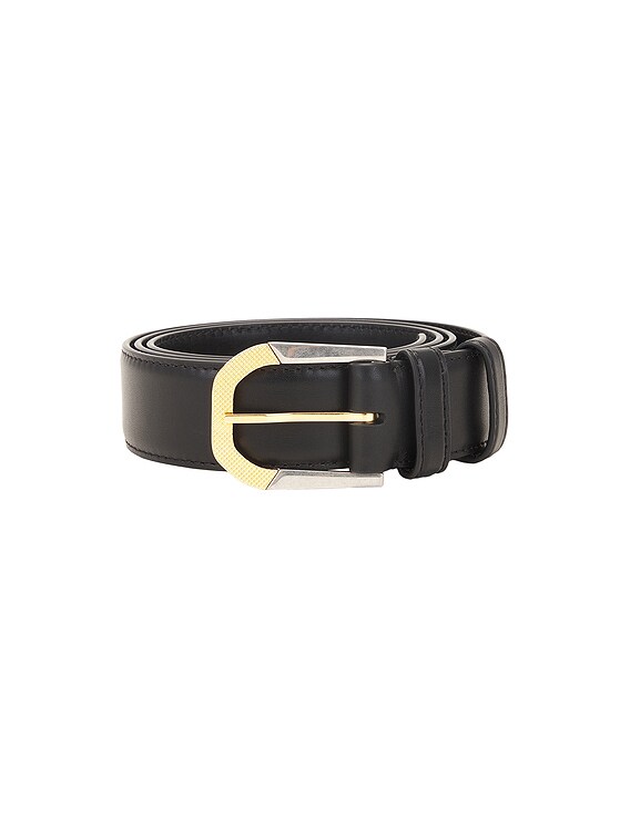 The Row Art Deco Belt in Black Ans | FWRD