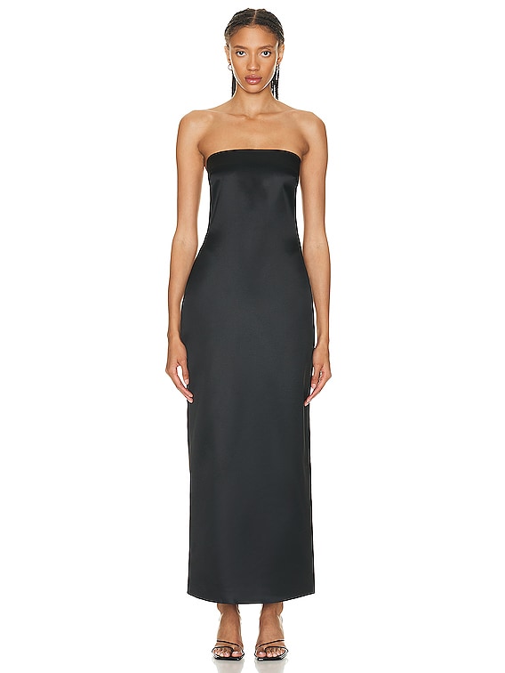 The Row Reeta Dress in Black FWRD