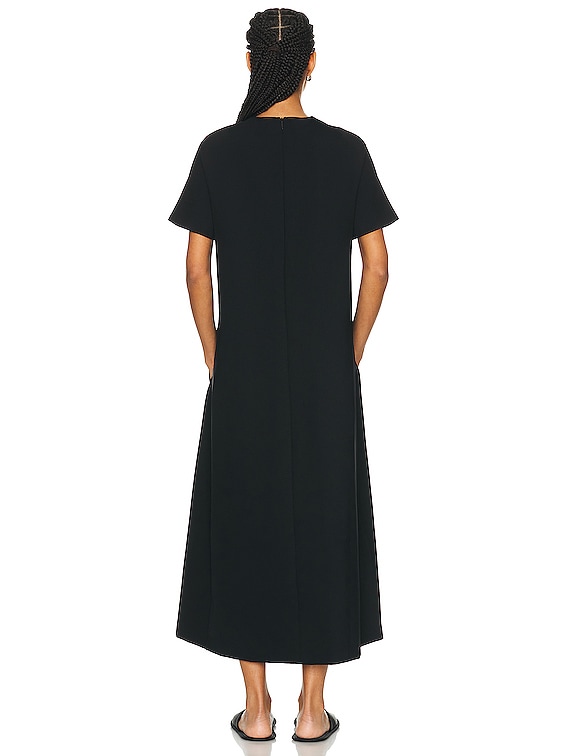 The Row Carolina Dress in Black | FWRD