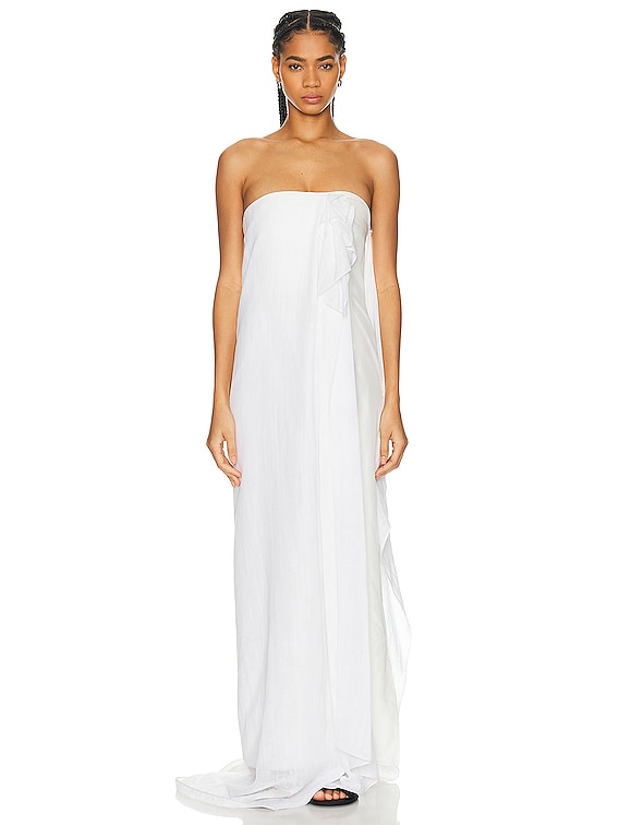 The Row Madleine Dress in Ivory | FWRD