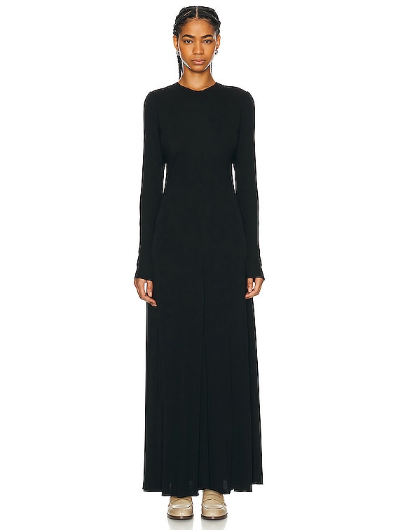 The Row Venusia Dress in BLACK | FWRD
