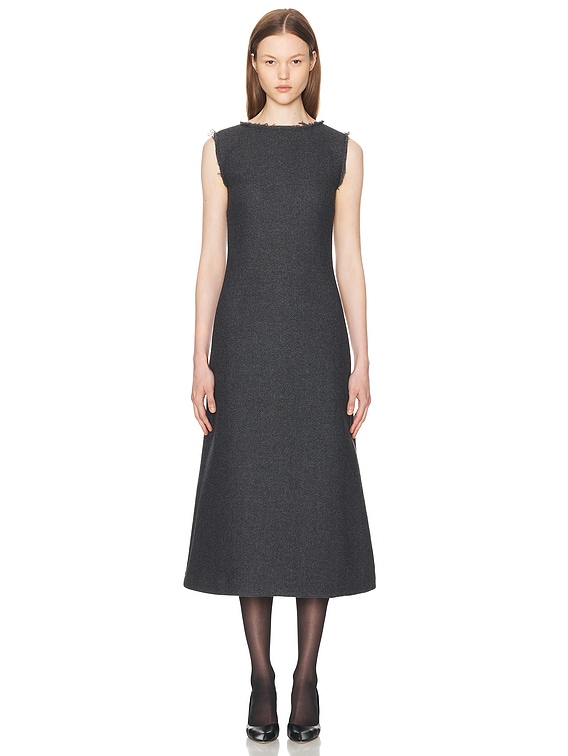 The Row Amor Dress in Dark Grey Melange | FWRD