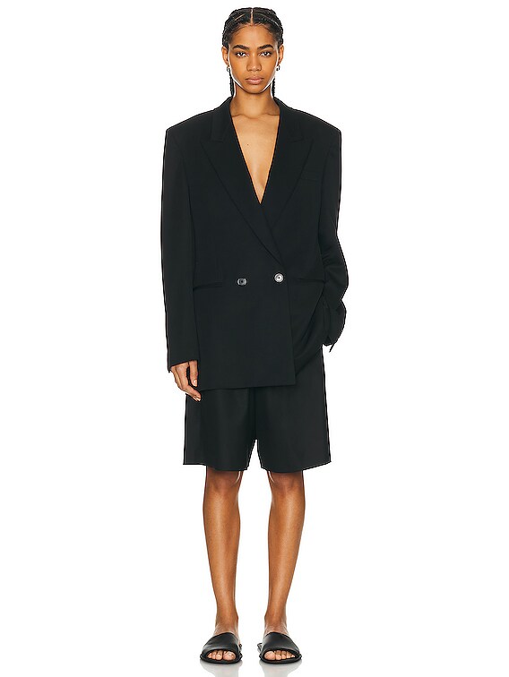 The Row Stanton Short in Black | FWRD