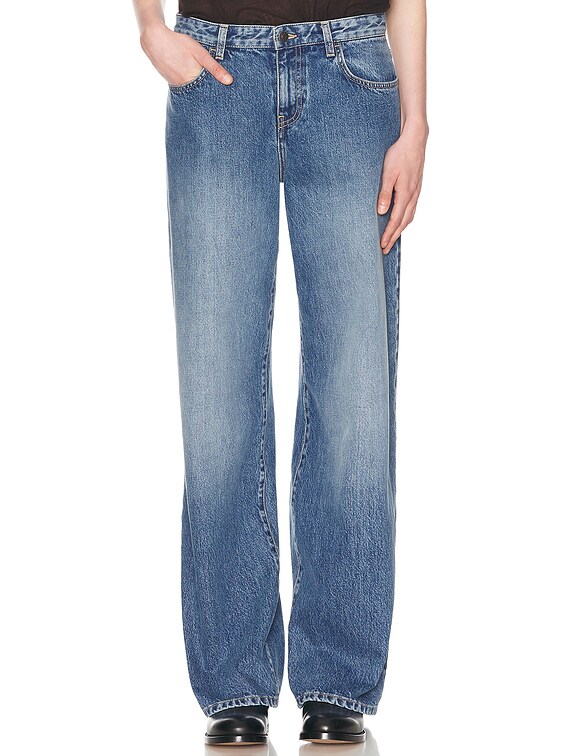 THE ROW｜Eglitta Jean サイズ2 Eglitta Jean Blue in Cotton – The Row
