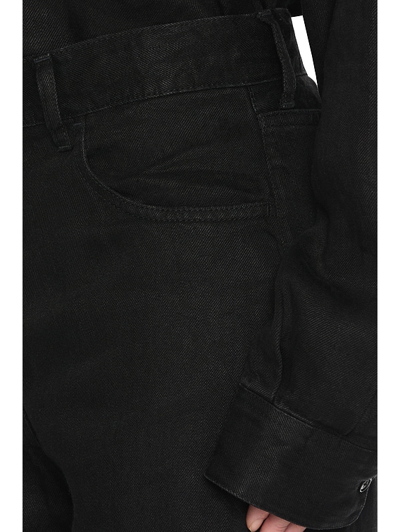 The Row Tarley Straight Leg in Black | FWRD