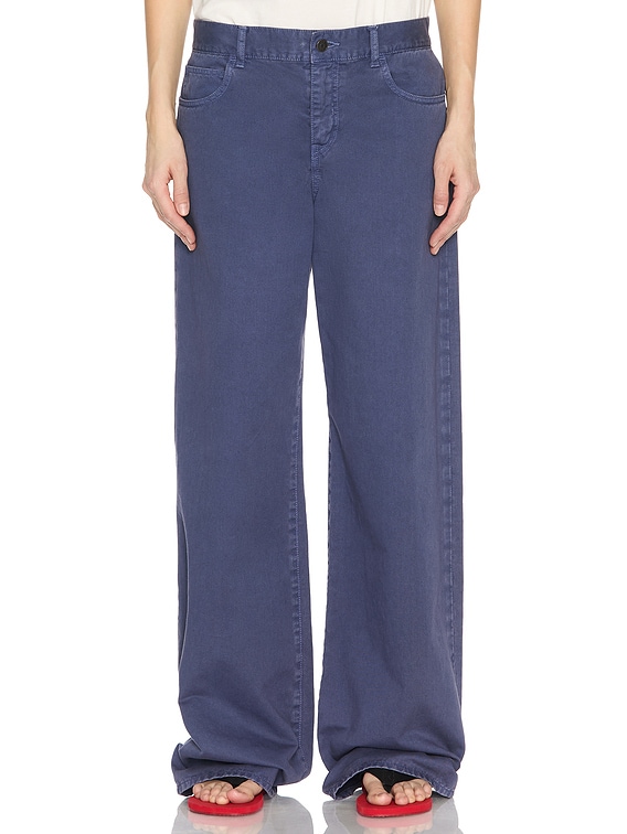 The Row Eglittaパンツ 23サイズ パープルブルー The Row Eglitta Wide Leg Jeans in Purple Blue | FWRD