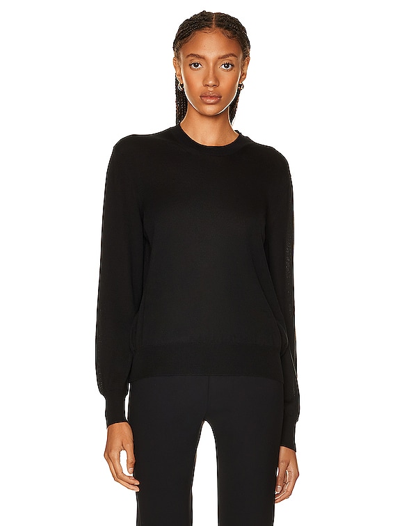 The Row Islington Sweater in Black FWRD