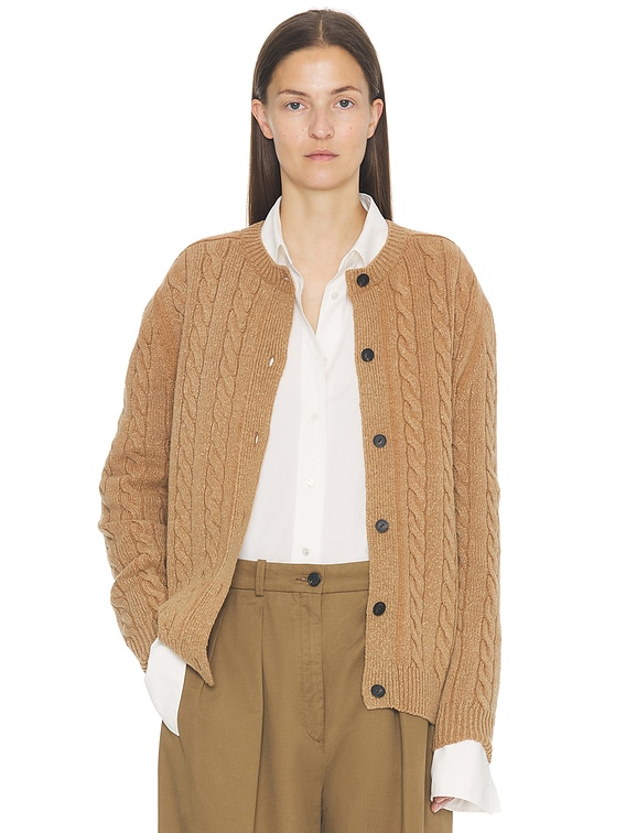 The Row Loneke Cardigan in Fawn | FWRD