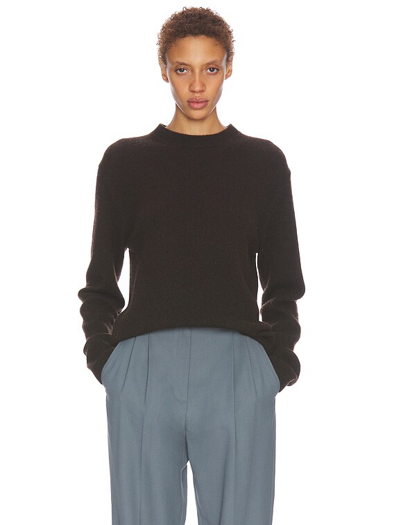 The Row Noval Sweater in Chestnut Brown | FWRD
