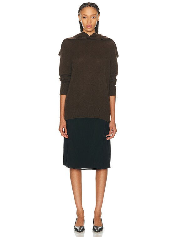 ⬛︎archivio ⬛︎ニットスカート 38 The Row Ovida Cardigan in Chestnut Brown | FWRD