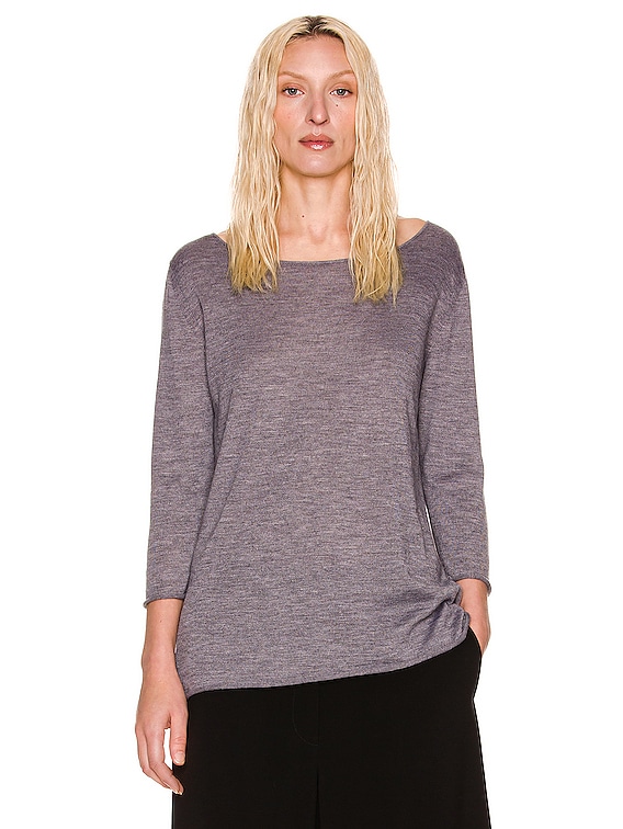 The Row Grayson Sweater in Light Heather Grey | FWRD