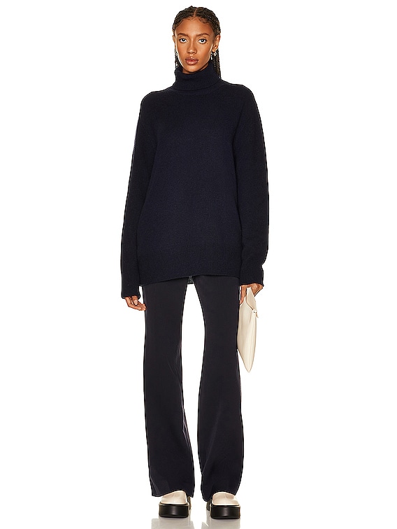 The Row Stepny Sweater in Dark Navy FWRD