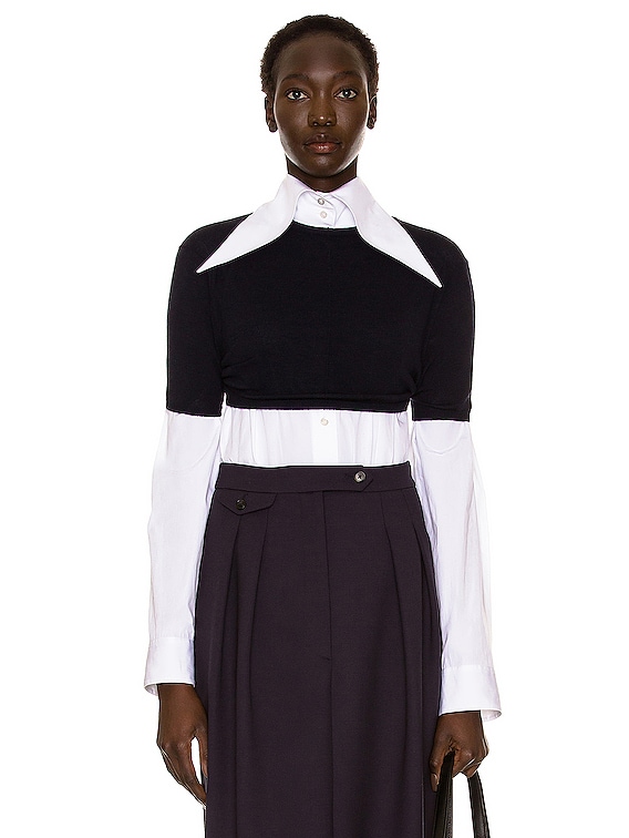 The Row トップ - Dark Navy | FWRD