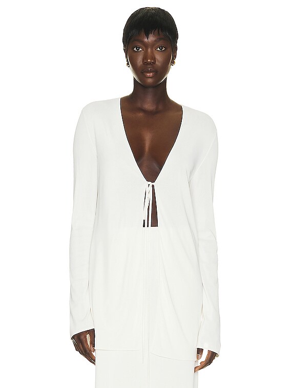 The Row Isara Top in Natural White | FWRD