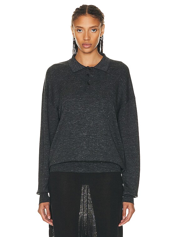 The Row Deja Top in Graphite Melange | FWRD