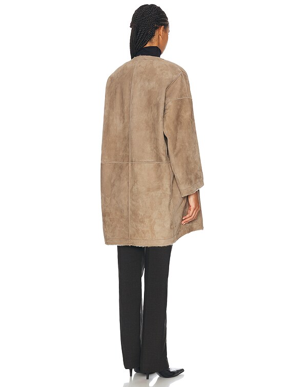 The Row Parnasse Coat in Taupe | FWRD