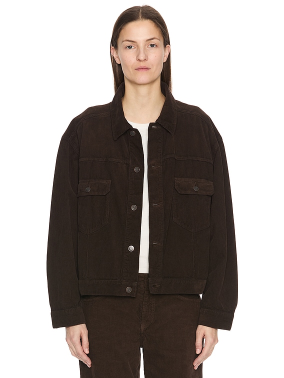 The Row Ness Jacket in Dark Coffee | FWRD