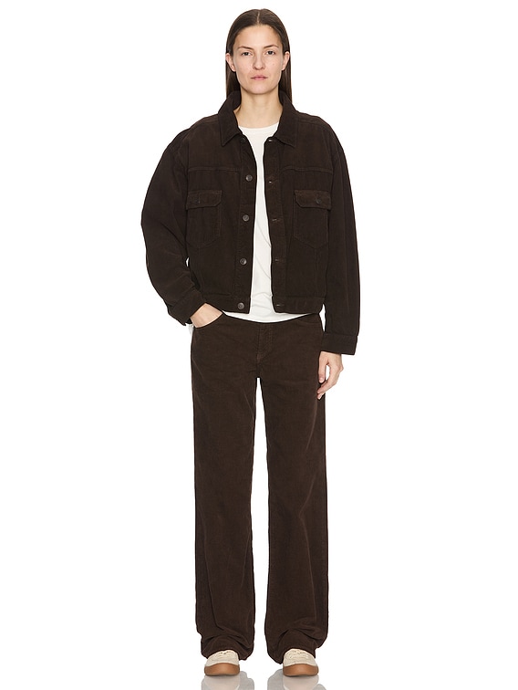 【定価以下】ザロウ THE ROW 25AW Ness コットンジャケット The Row Ness Jacket in Dark Coffee | FWRD