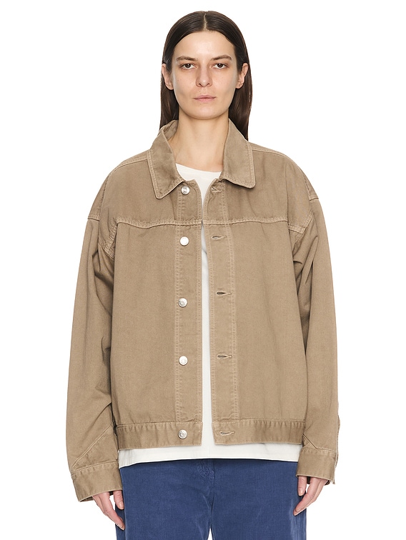 The Row Marena Jacket in Taupe | FWRD