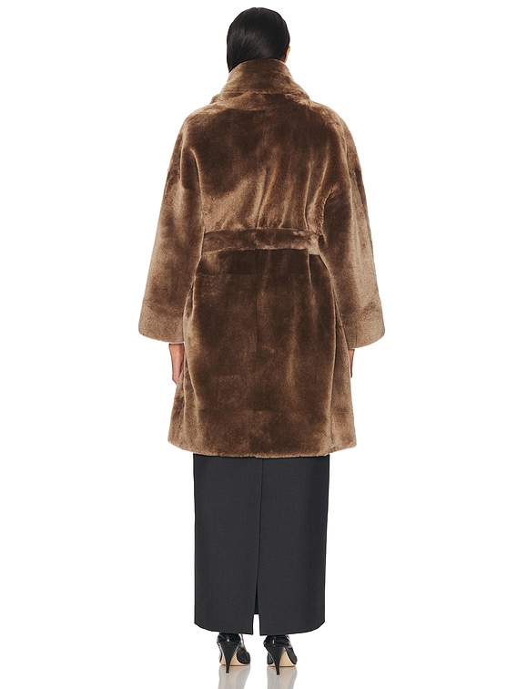 The Row Lucja Coat in Moss | FWRD