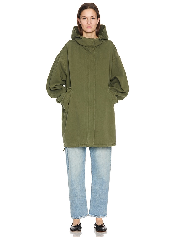 ブルゾン 25ss THE ROW Kemet cotton parka 956W3954KKG Kemet Jacket Green in Cotton – The Row