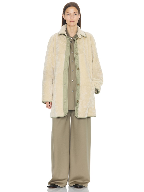 The Row Aurelia Coat in Porcelain | FWRD