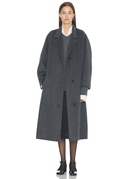 The Row Gustaf Coat in Grey Cobalt | FWRD