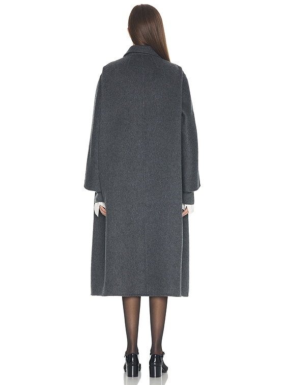 The Row Gustaf Coat in Grey Cobalt | FWRD