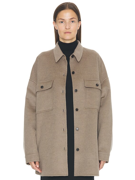 ジャケット THE ROW OVERSIZE WOOL JACKET The Row Kaida Jacket in Beige Grey | FWRD