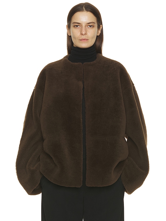 The Row Valorin Jacket in Brown | FWRD