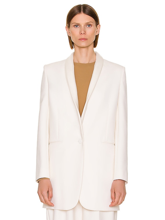 The row deals white blazer