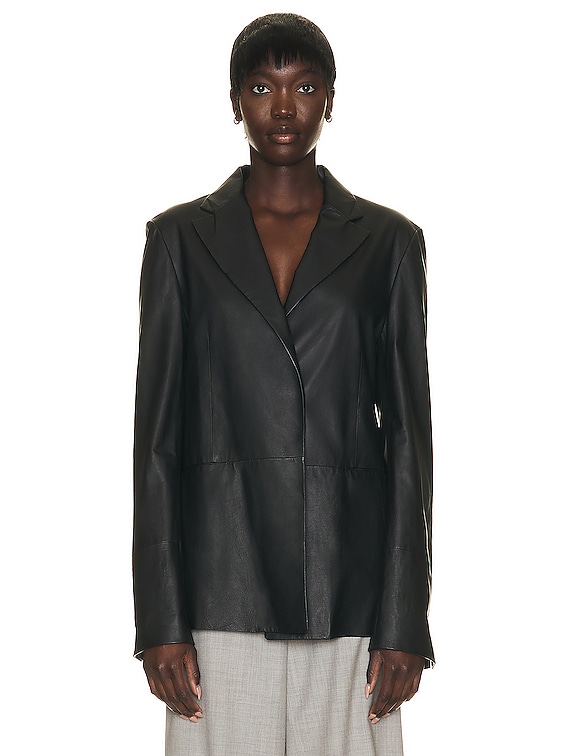 The row hot sale leather jacket