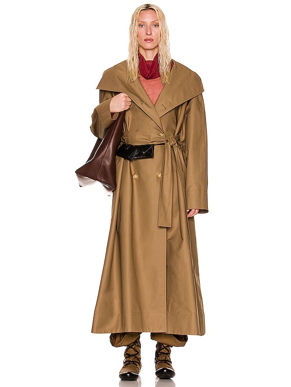 NOUR HAMMOUR York Coat in Taupe