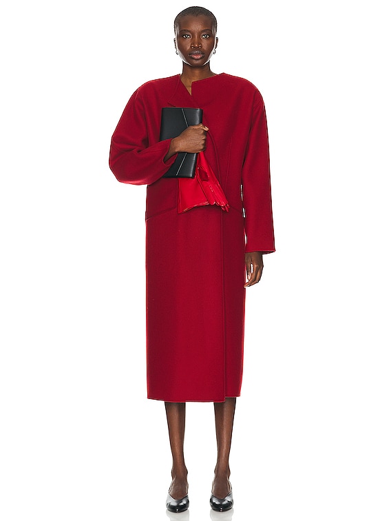 The Row Priske Coat in Lipstick | FWRD