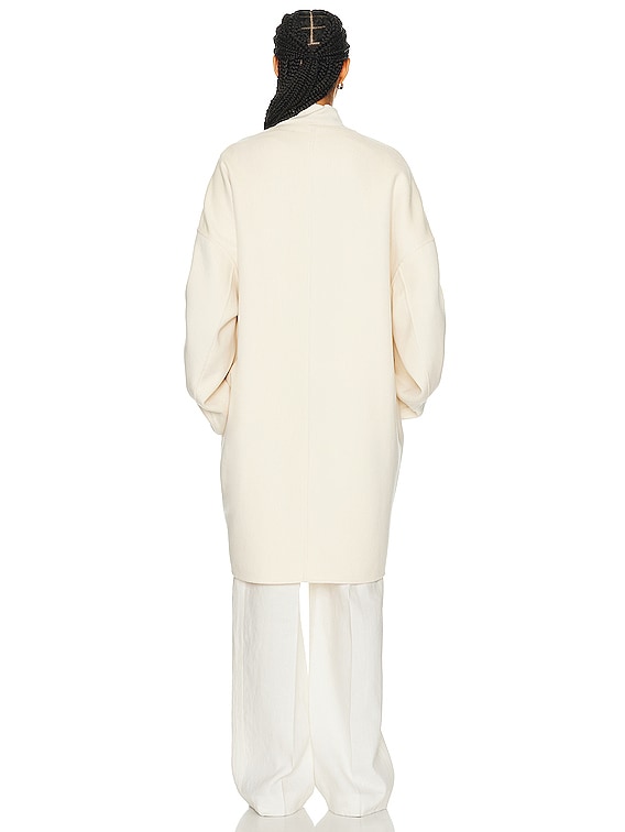 The Row Verlain Coat in IVORY | FWRD